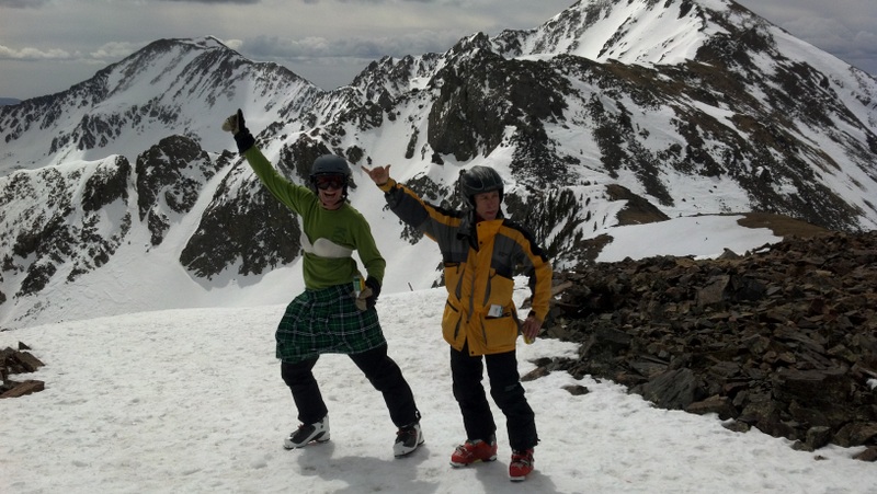 Pasandolo bien en la nieve