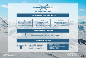 parte de nieve nieve a la vista
