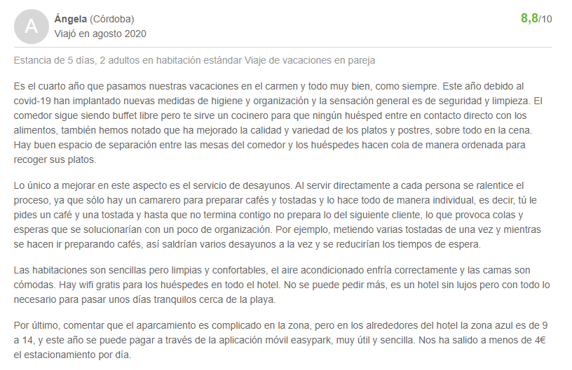Opiniones y comentarios de Hotel Camen Almuñecar by Bossh Hotels de Almuñecar