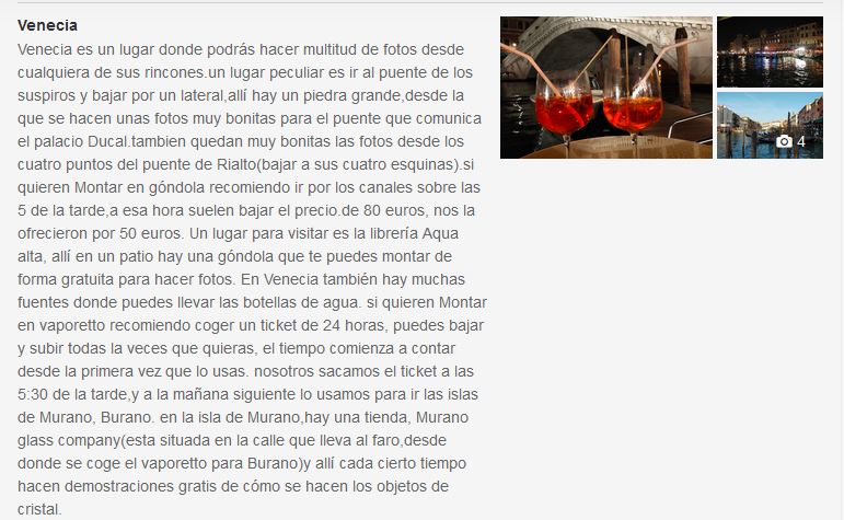 Opiniones viaje Venecia