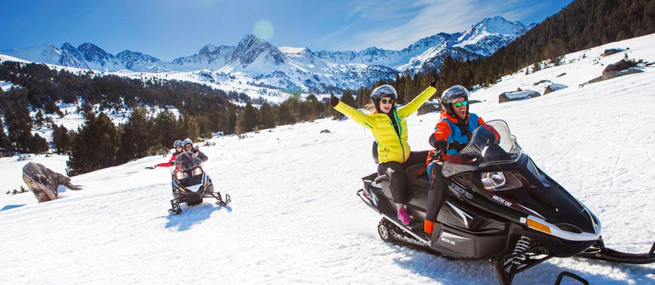 Motos de nieve en Andorra