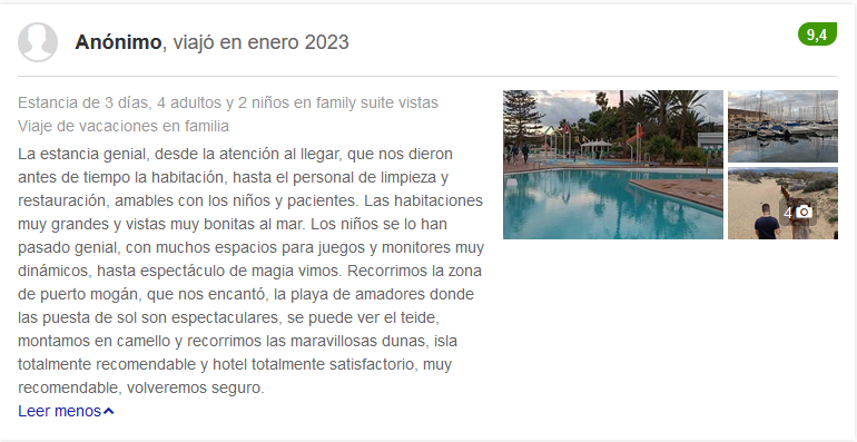 opiniones hotel Abora Interclub Atlantic by Lopesan