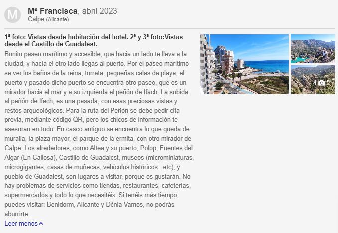 opiniones sobre calpe