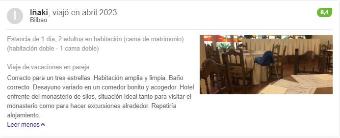 opiniones Hotel Santo Domingo de Silos
