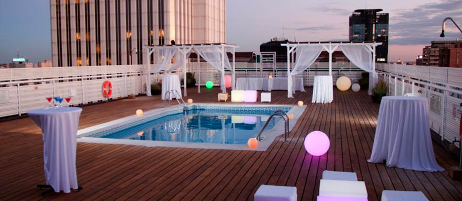 hoteles en madrid con piscina en la azotea