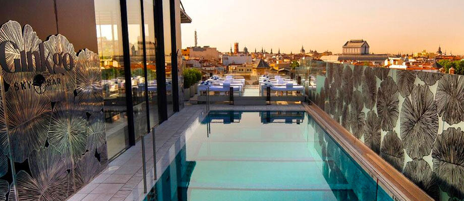 terraza madrid con piscina
