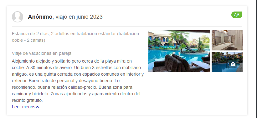 opiniones hotel Quinta Da Lagoa