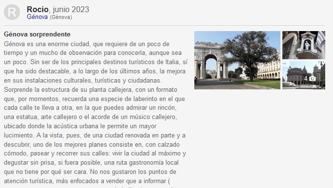 opiniones genova italia