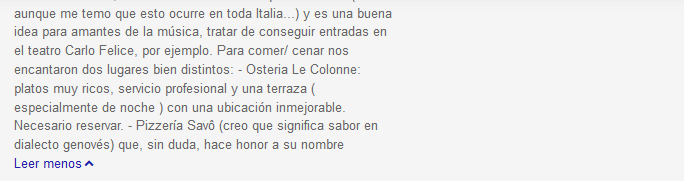 genova italia opiniones