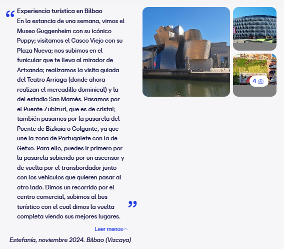 opiniones Bilbao