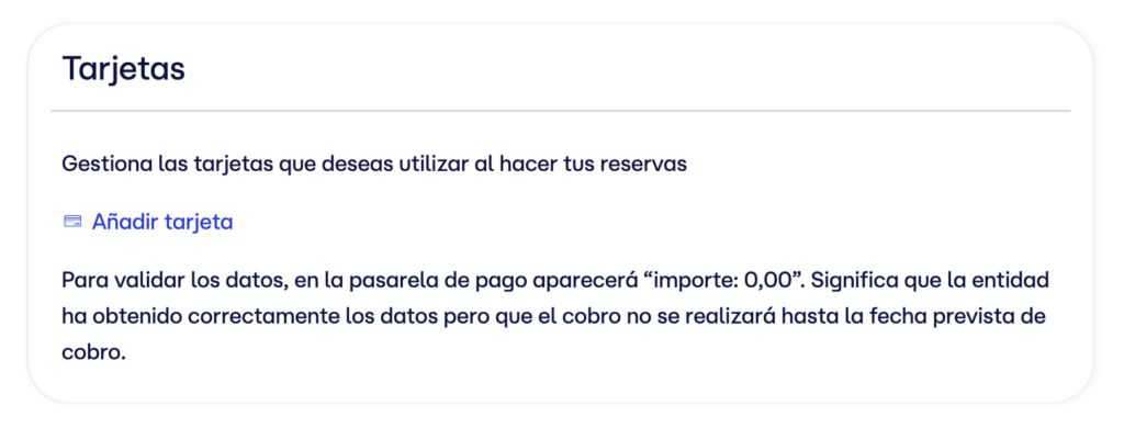 Tarjetas