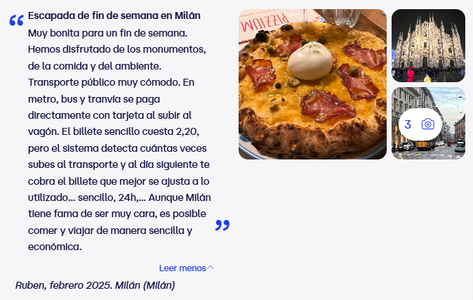 Milán opiniones y consejos