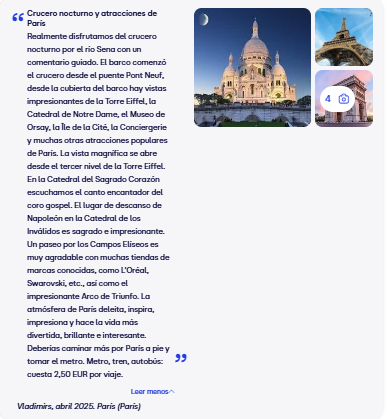 opiniones viaje a parís