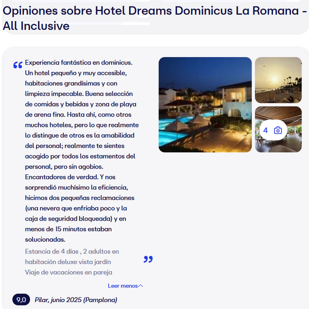 opiniones Hotel Dreams Dominicus La Romana